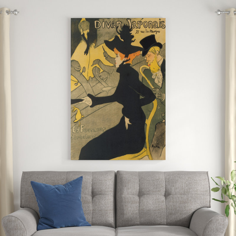 Divan japonais, H 48 po x l 32 po x P 1,25 po
