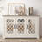 Soeren 45.73'' Modern Mirror Cutout Storage 3 Door Sideboard-1584044109