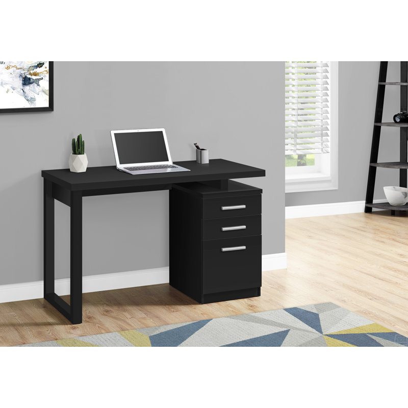 Bureau d'ordinateur, bureau personnel, ordinateur portable, installation à gauche, à droite, tiroirs de rangement, L 48 po