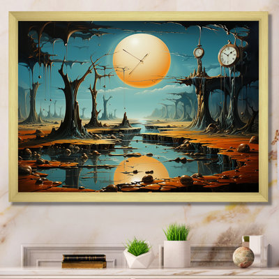"The Persistance of Dali", art mural encadré surréalisme