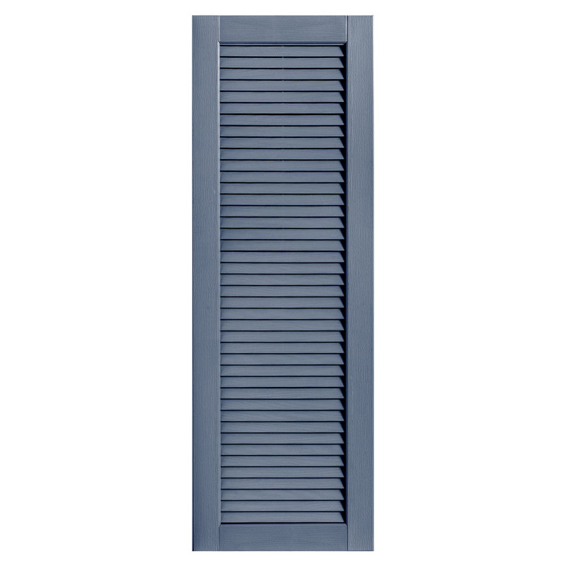 Paire de volets à persiennes droites, 67 po, Bleu, 16 po