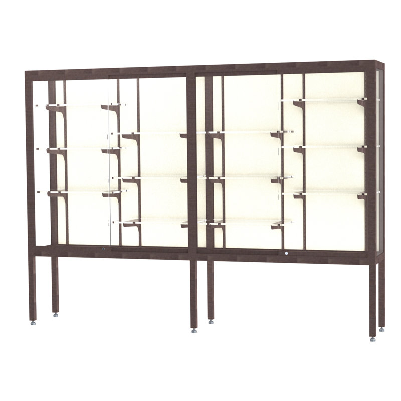 Challenger Series 66'' H Metal, Plaque Fabric, Satin, 66" H x 96" W x 16" D