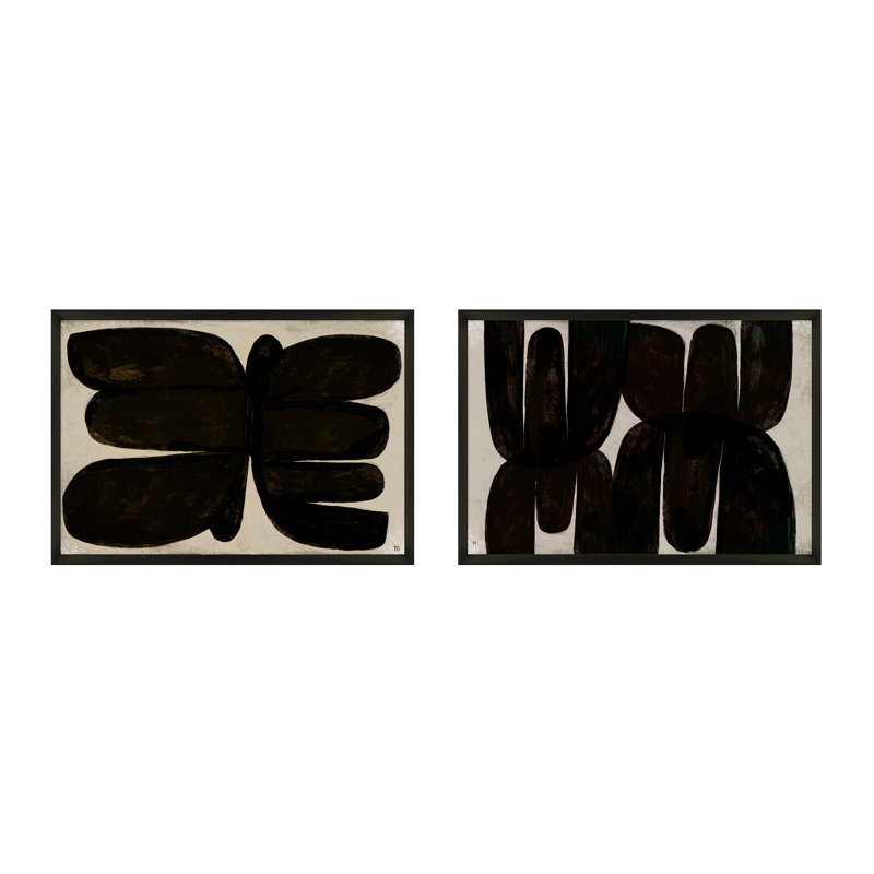 Dragonfly by StudioM, Black, 26.5" H x 38" W x 1.25" D
