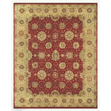 Drake Wool Oriental Area Rug in Red/Gold