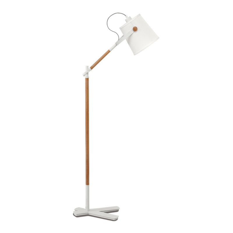 Sherrill 152cm Task Floor Lamp, Matt White
