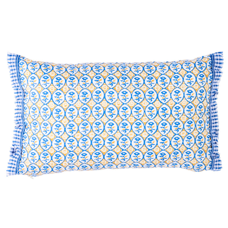 Josiane Floral Pillow, 12" x 16"