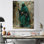 Art de salon vert et gris Warrior Hero - Wizards