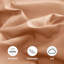 Microfiber 250 TC Reversible 4 piece Plain Duvet Cover Set with Pillowcases-121359970-121359972