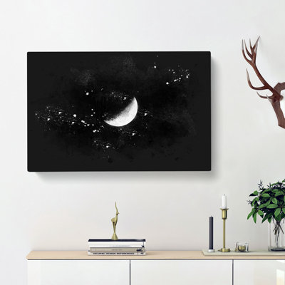 A Half Moon - Wrapped Canvas