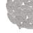 Textured Feather Metal Disc Wall Decor - Grey Color, 20", 17.25", 14.25" , Indoor Mounting, Hook Ring 3 With Grey, Mount, Hangers