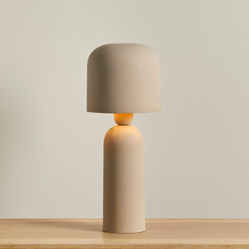 Deiniol 39cm Metal Table Lamp, Beige
