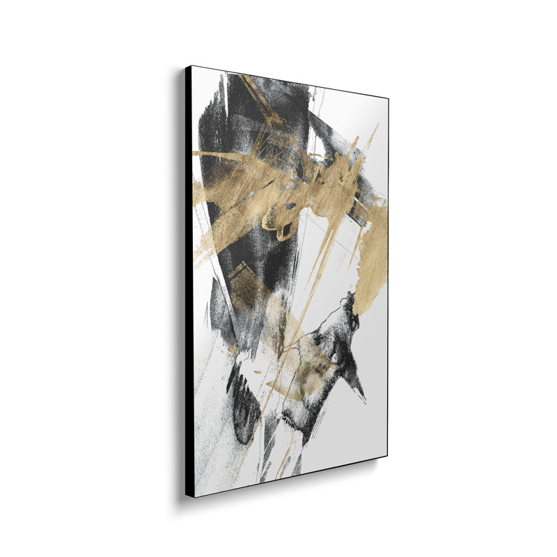 Reproduction d'art sur toile en métal «Ste Glam & Black I» par Jennifer Goldberger