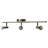 3 Light Track Light In Satin Nickel Finish And Chrome Heads