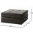 Brown 31 Sq - Base & Spacious Storage Bonded Leather,
