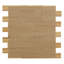 Carreau de mosaïque murale en bois nordique l 11 7/8 po x H 11 7/8 po x P 1/2 po