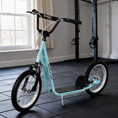 Kids Scooters with Adjustable Design, pairing Blue Steel and Aluminum with Deep Blue and 220 lbs Capacity