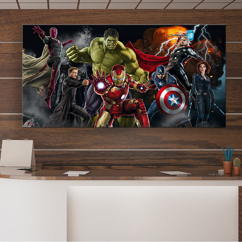 Avengers - Wrapped Canvas Print, 33cm H x 53cm W x 2cm D