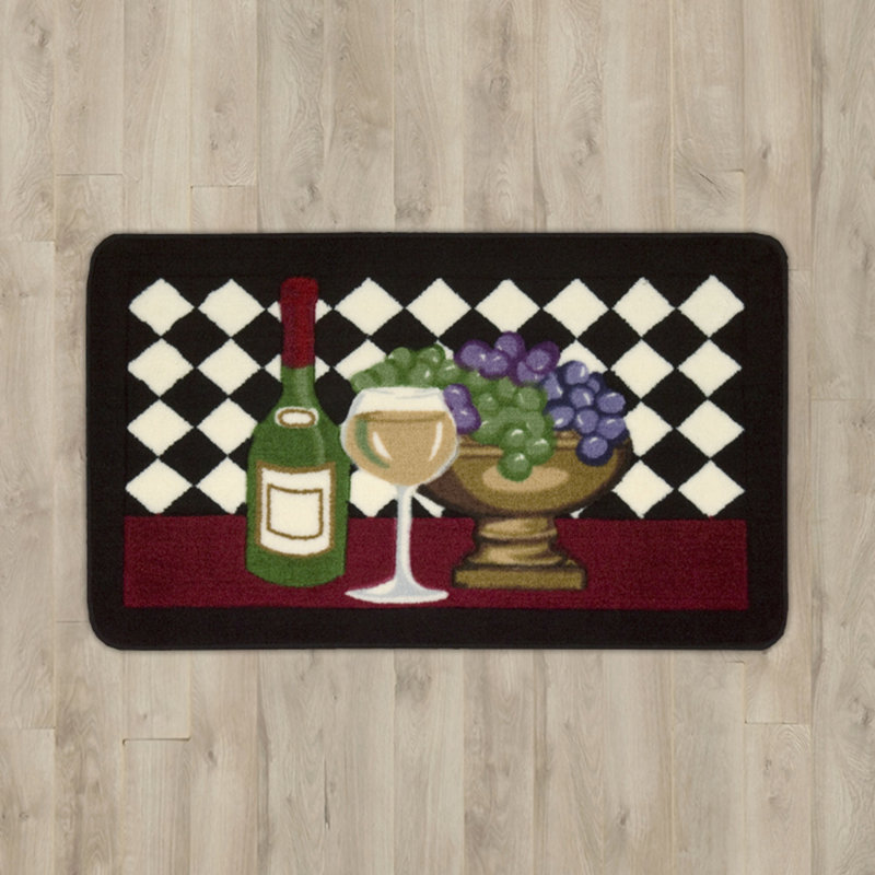 Tapis noir touffeté à la main Meisel