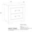 Ensemble de chambre à coucher grand lit en bois gris avec tête de lit à chevrons, commode, miroir, commode et table de chevet-510738226