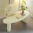 White Curved Solid Wood Writing desk-301537896-301537898