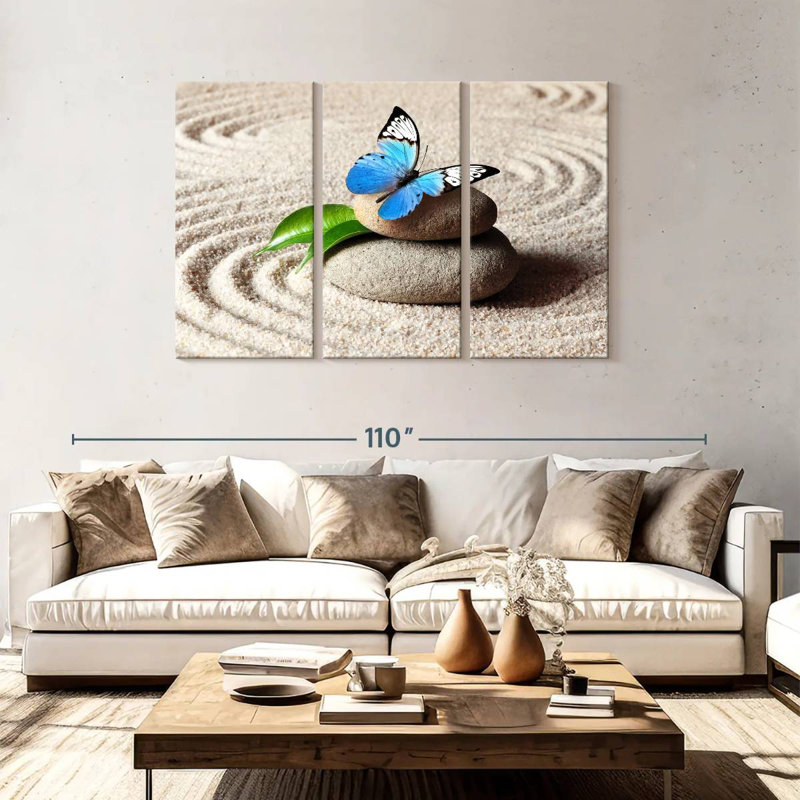 Peaceful Butterfly, 48" H x 74" W