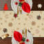 Chemin de table de Noël en forme de flocon de neige en forme de pin pour Noël