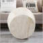 Table d'appoint fuselée en oxyde de magnésium Light Travertine