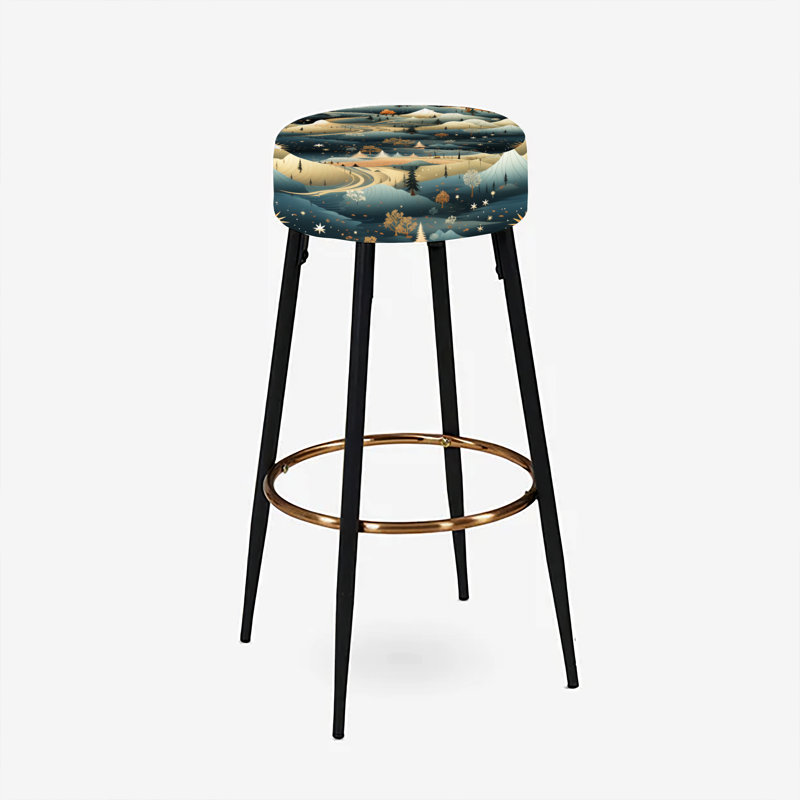 Parnag - Ensemble de 2 tabourets de bar abstraits
