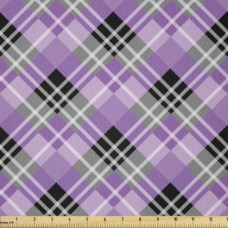 Deimira Squares Lines Stripes Illustration Multi-Purpose Fabric