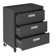 Sibley 72" W Butcher Block Top Workbench with 2 Mobile Garage Cabinets