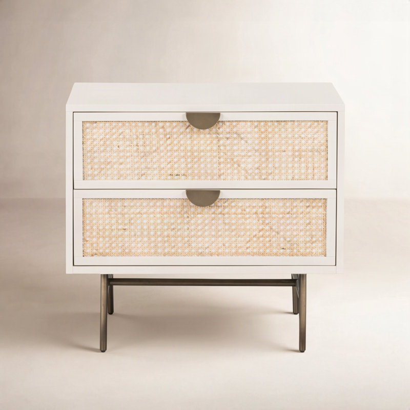 Luella Nightstand - Matte Alabaster
