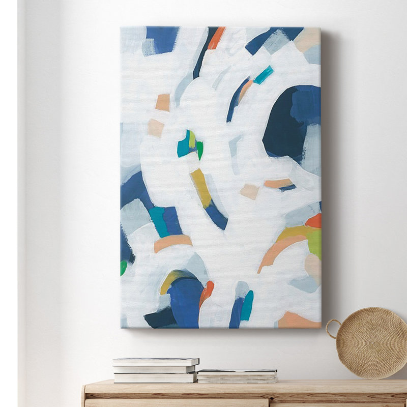 " Bright Orbit II ", 12" H x 8" W x 1" D, Wrapped Canvas, No Mat