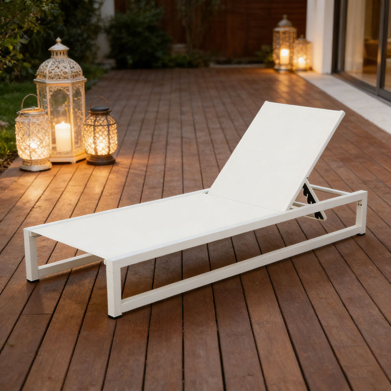 CHAISE LUNGE, 1, Blanc