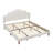 Upholstered Platform Bed With Adjustable Headboard-166824985-166824987