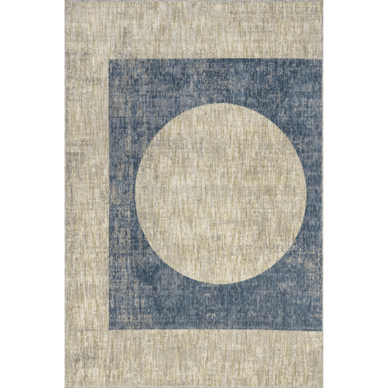Tapis Nyra Mid-Century, Rectangle de 5 pi x 8 pi