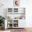 63" W Large Kitchen Hutch Cabinet-703023285
