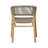 Solid Wood Outdoor Dining Armchair