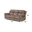 Canapé inclinable en velours Zubaida-953050027