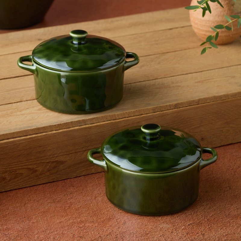 Ensemble de 2 petites boulangeries rondes Verde