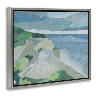 Art mural sur toile flottant "Ocean Overpoint Abstraction" par Coco Good