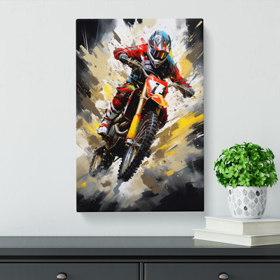 Motorbike Tachisme - No Frame Print