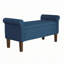 Banc de rangement en tissu