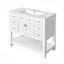 Meuble-lavabo 36 po avec lavabo supérieur, armoire de rangement moderne avec 2 portes à fermeture douce et 6 tiroirs, meuble-lavabo simple-115688335