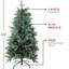 Sapin de Noël artificiel 4,5 pi Washington Frasier - non éclairé