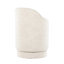 Tabouret de coiffeuse 18 "avec pivot en tissu crème-336842961