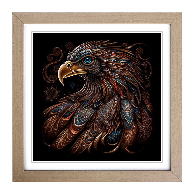 Single Picture Frame Print on Wood, Oak