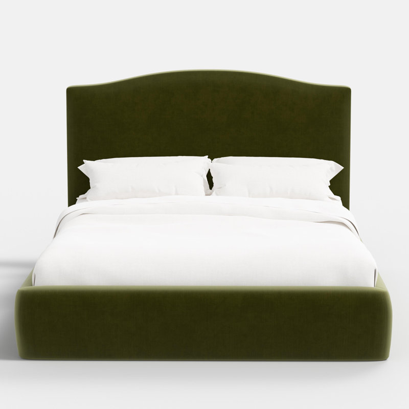 Perigold Upholstered Bed, Full, Green