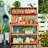 46.8X18.5Inch Wooden Potting Bench For Gardens, With 4 Shelves And Side Hook, Natural Wood Color Rustic 65", Hook Outdoor Garden, Look-1131070610