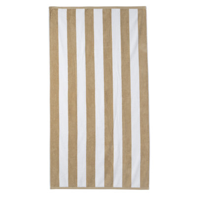 Mendel Striped Cotton Beach Towel