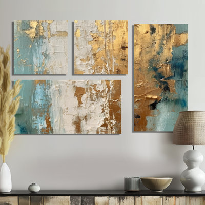 Gilded Daydreames VII - Décoration murale moderne 4 pièces